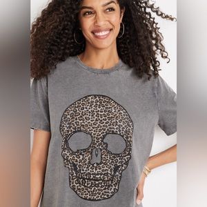 Maurice's Animal Print Skull T-Shirt